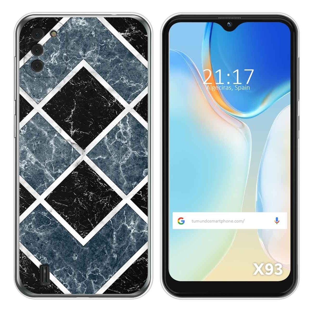 Funda Silicona para Doogee X93 diseño Mármol 06 Dibujos