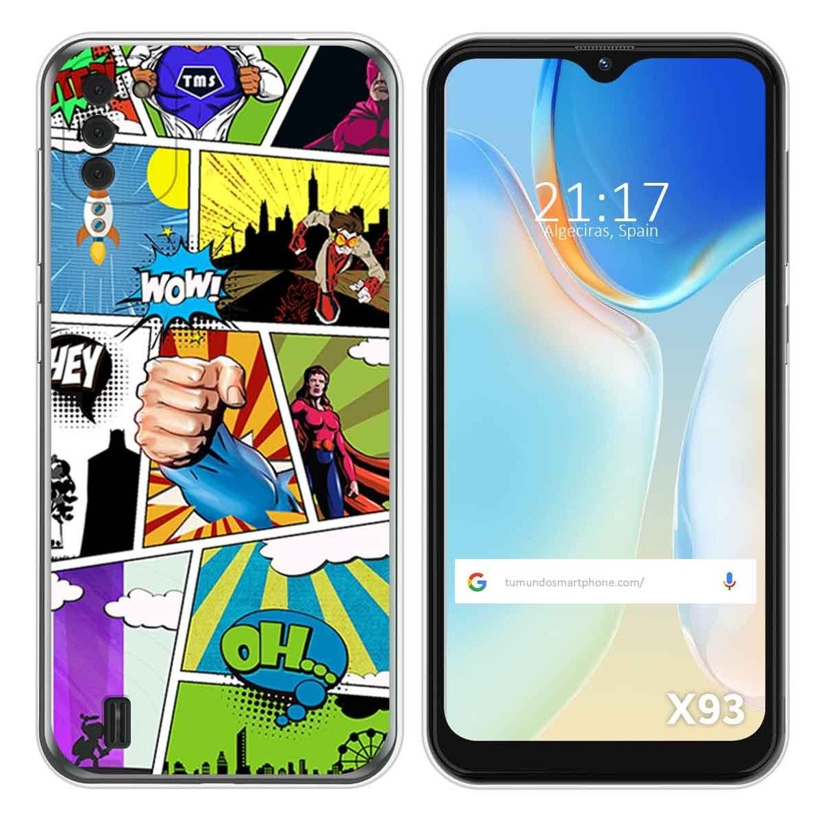 Funda Silicona para Doogee X93 diseño Comic Dibujos