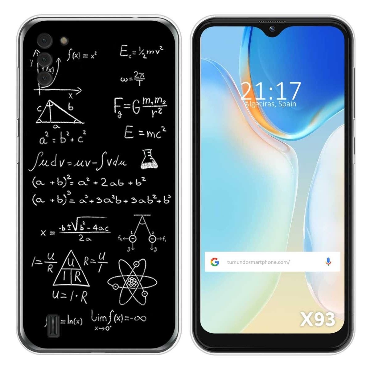 Funda Silicona para Doogee X93 diseño Formulas Dibujos