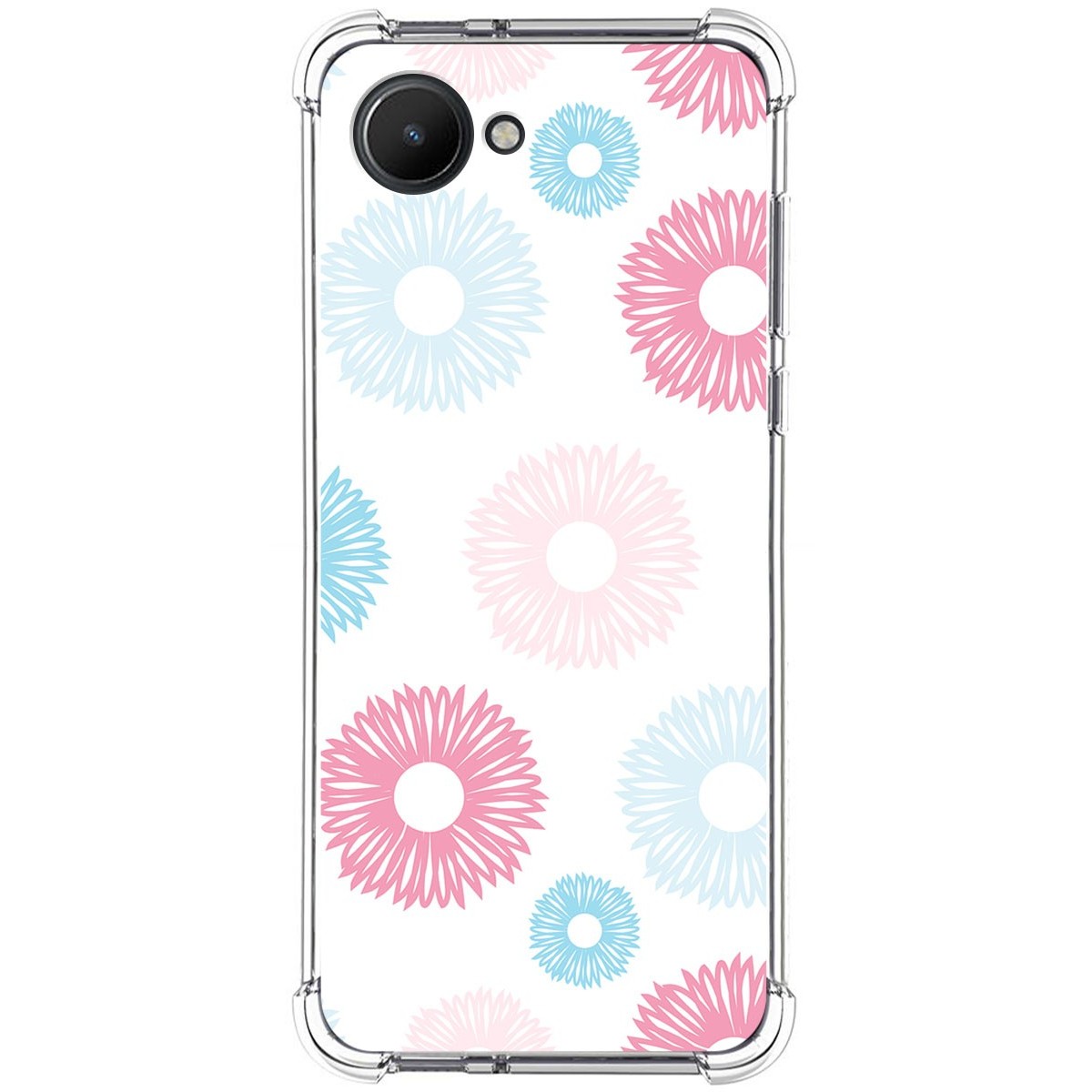 Funda Silicona Antigolpes para Realme C30 diseño Flores 06 Dibujos