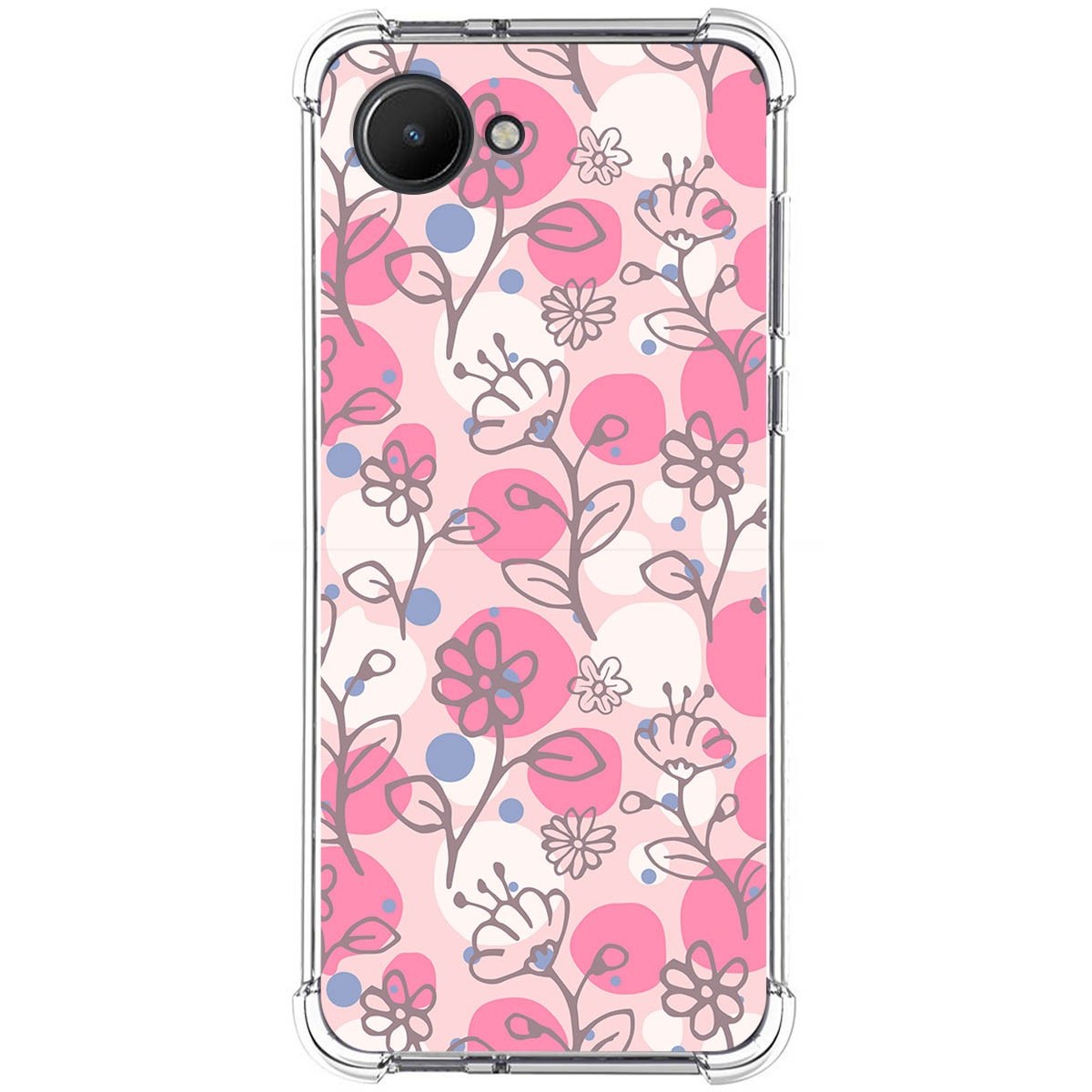 Funda Silicona Antigolpes para Realme C30 diseño Flores 07 Dibujos