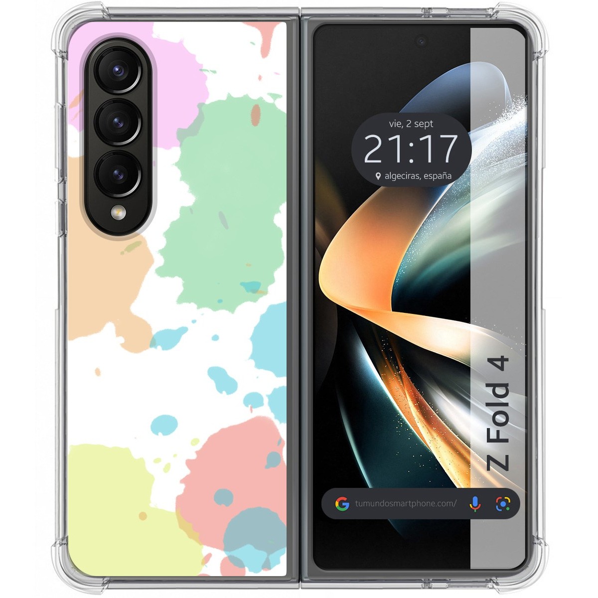 Funda Silicona Antigolpes para Samsung Galaxy Z Fold 4 5G diseño Acuarela 05 Dibujos