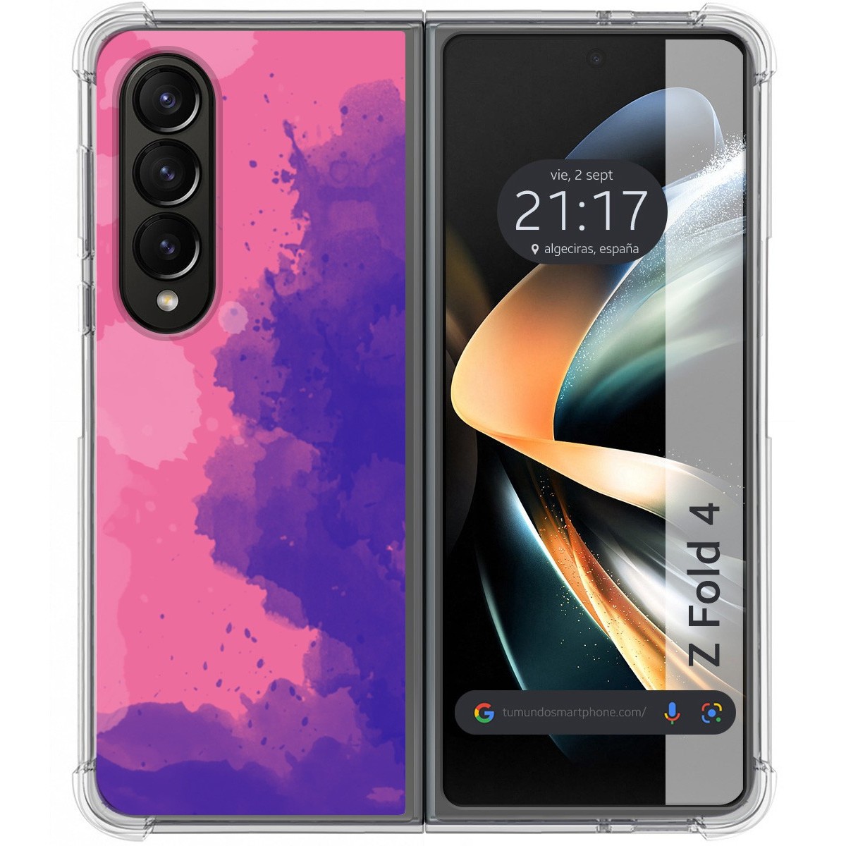 Funda Silicona Antigolpes para Samsung Galaxy Z Fold 4 5G diseño Acuarela 07 Dibujos