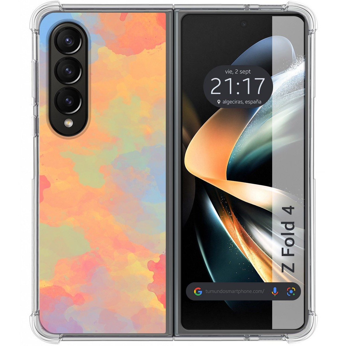 Funda Silicona Antigolpes para Samsung Galaxy Z Fold 4 5G diseño Acuarela 08 Dibujos