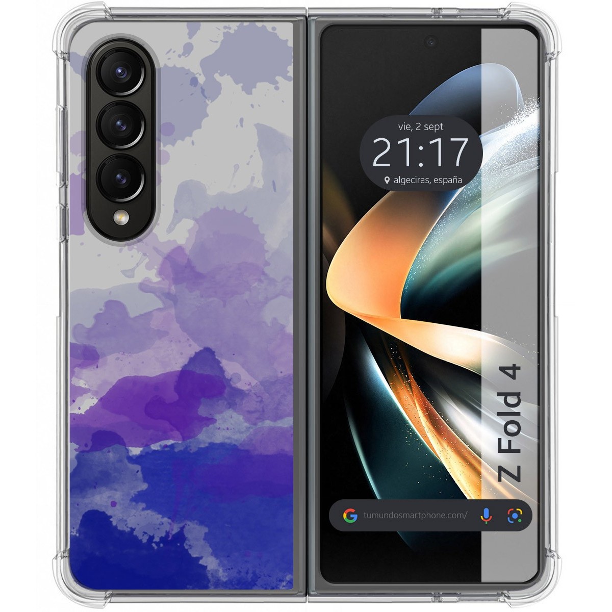 Funda Silicona Antigolpes para Samsung Galaxy Z Fold 4 5G diseño Acuarela 09 Dibujos