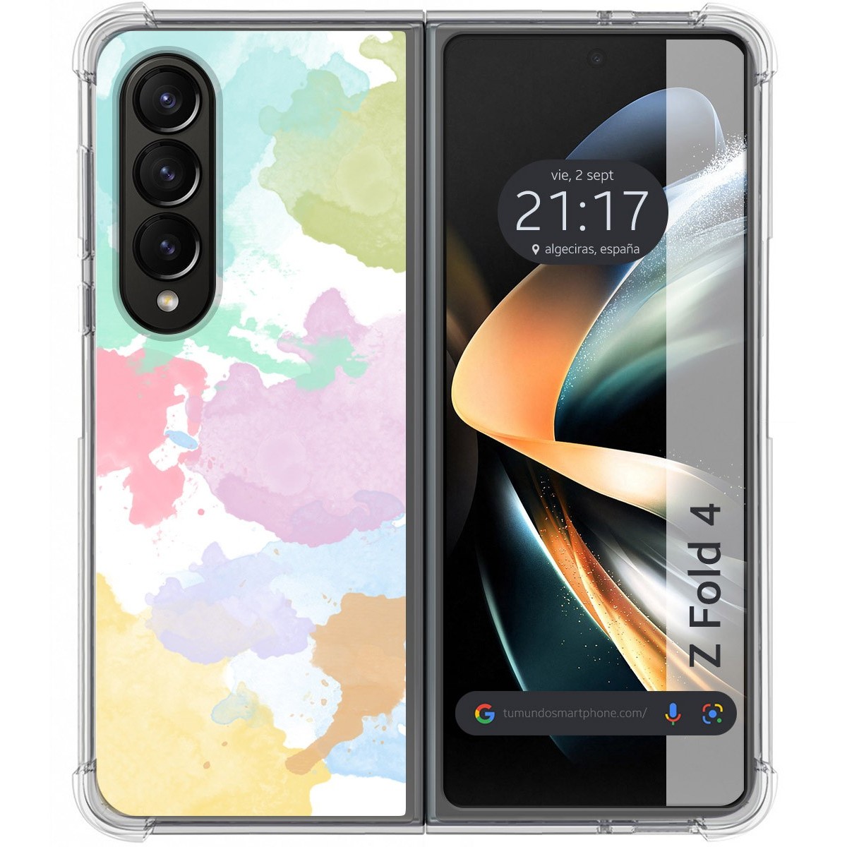 Funda Silicona Antigolpes para Samsung Galaxy Z Fold 4 5G diseño Acuarela 11 Dibujos