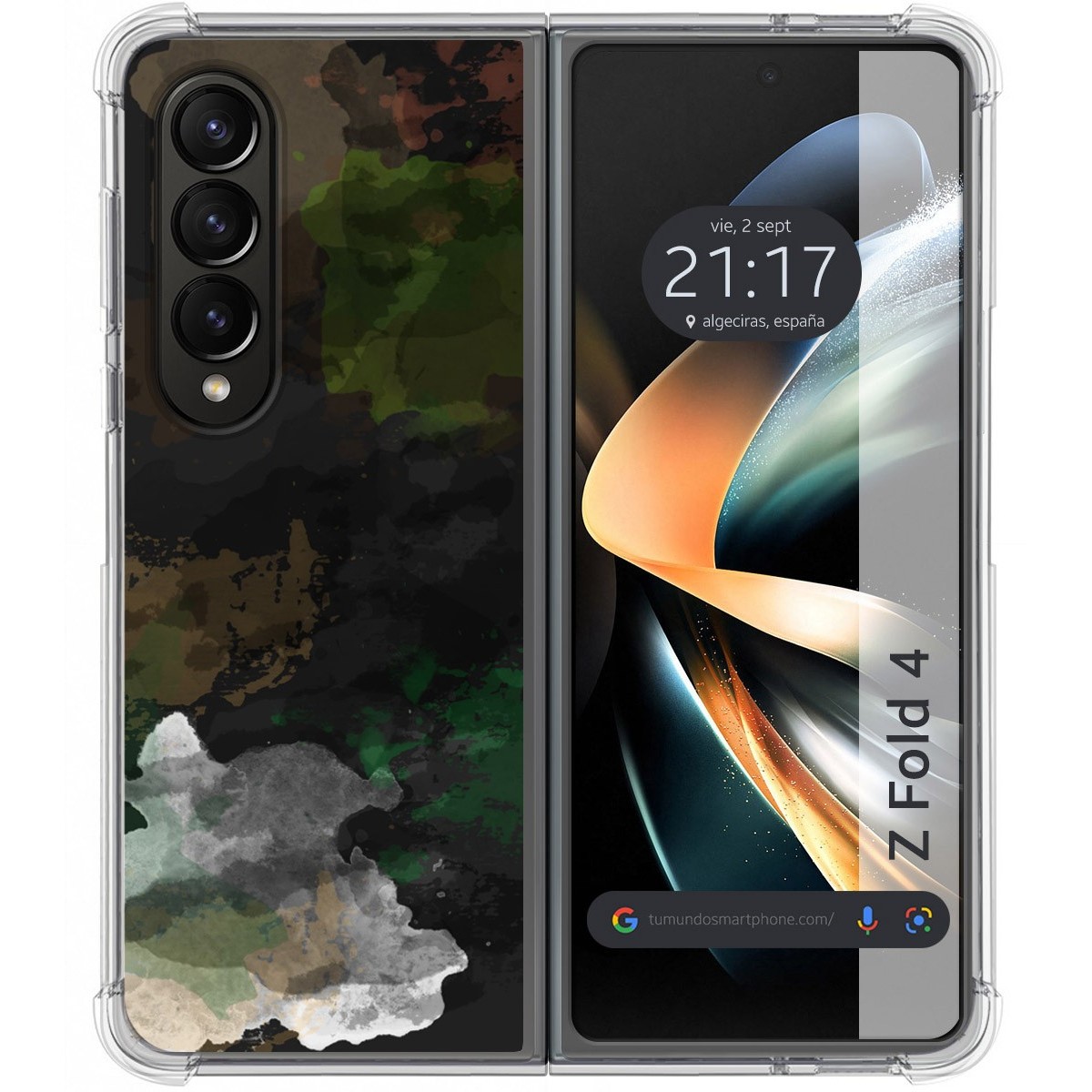 Funda Silicona Antigolpes para Samsung Galaxy Z Fold 4 5G diseño Acuarela 12 Dibujos