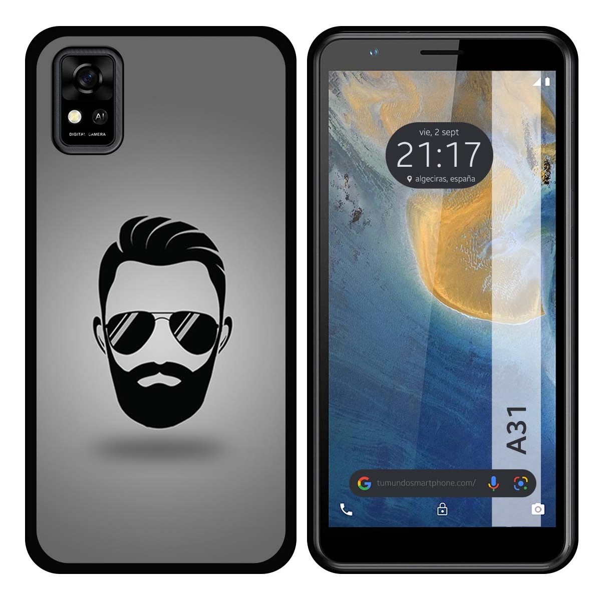 Funda Silicona para ZTE Blade A31 diseño Barba Dibujos