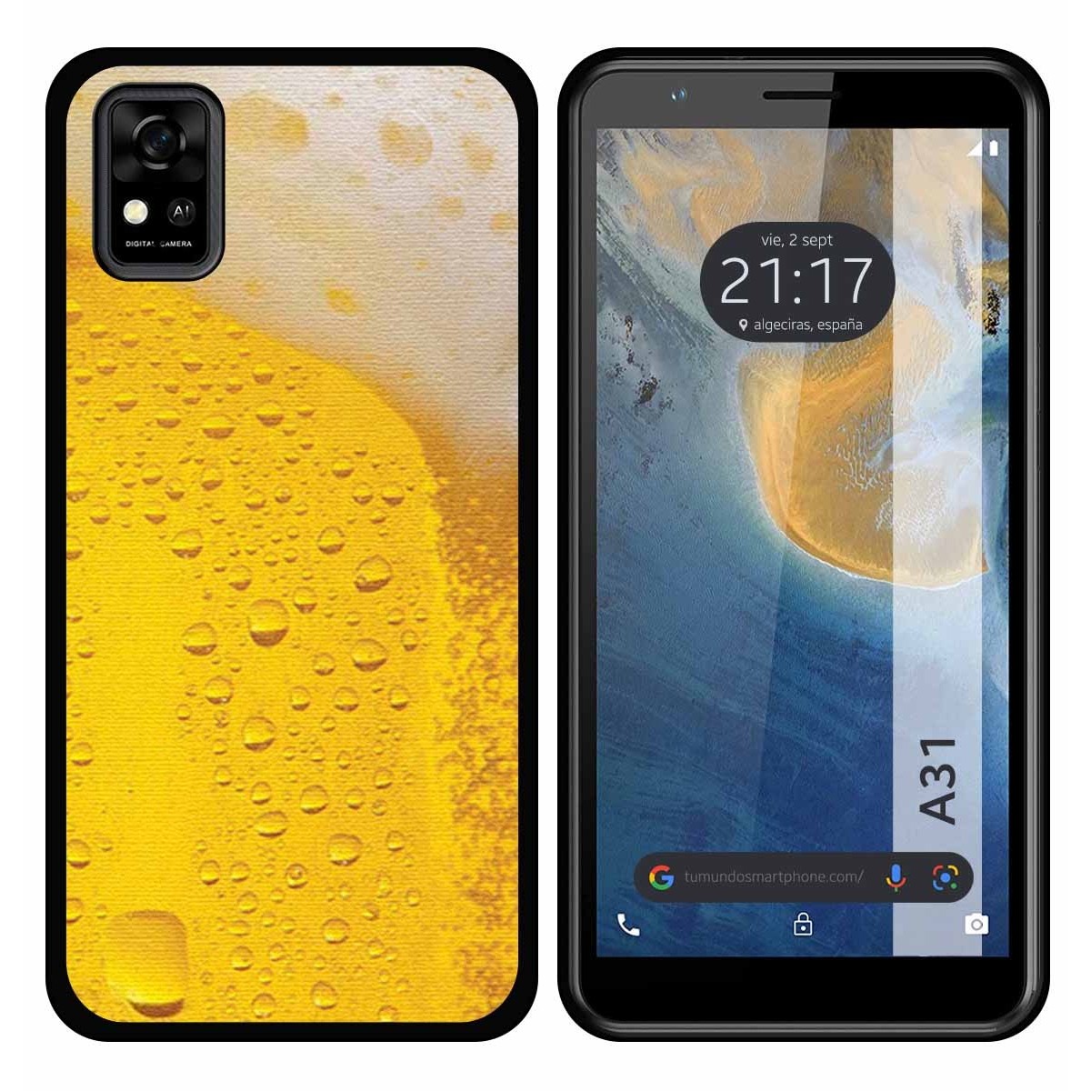 Funda Silicona para ZTE Blade A31 diseño Cerveza Dibujos