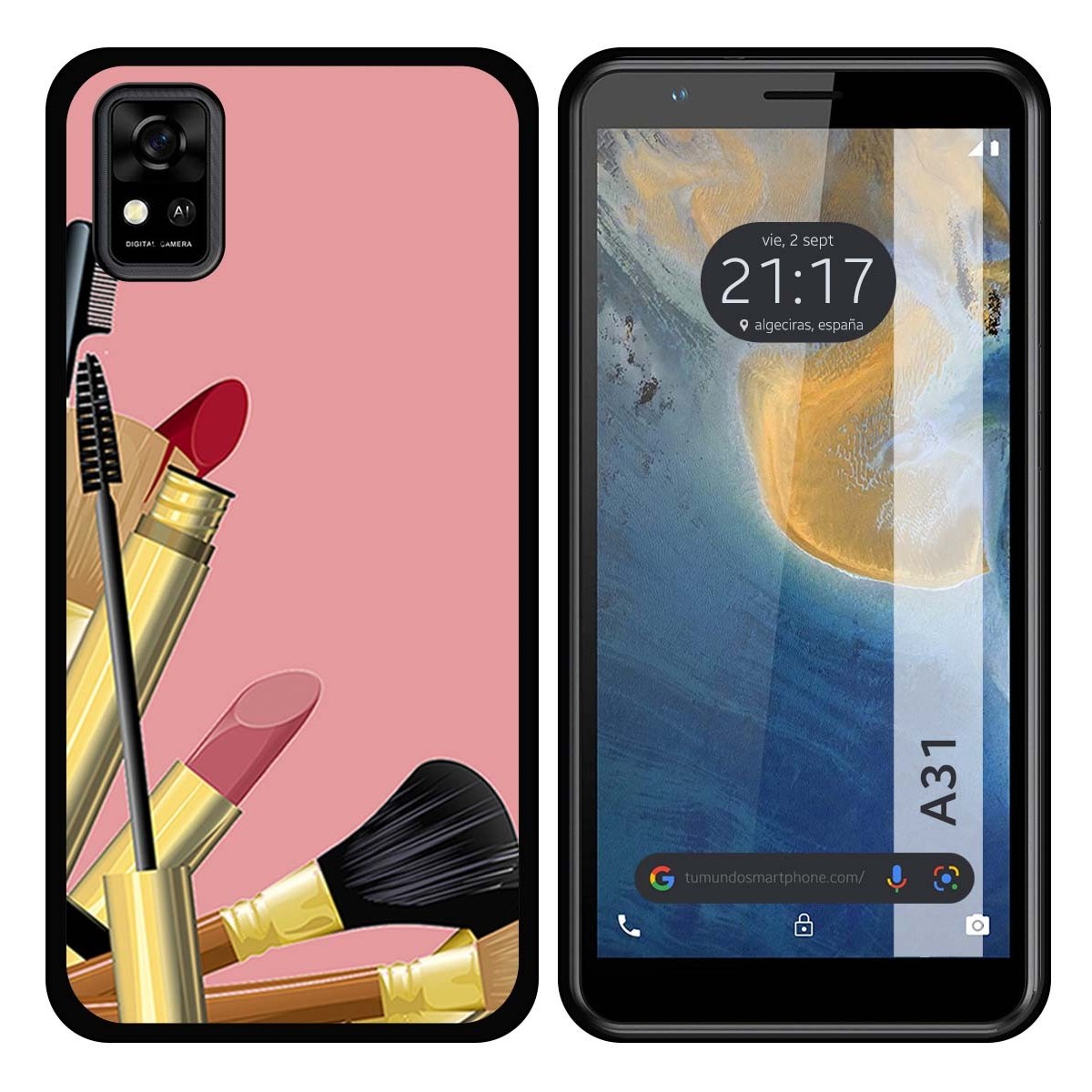 Funda Silicona para ZTE Blade A31 diseño Brochas Dibujos