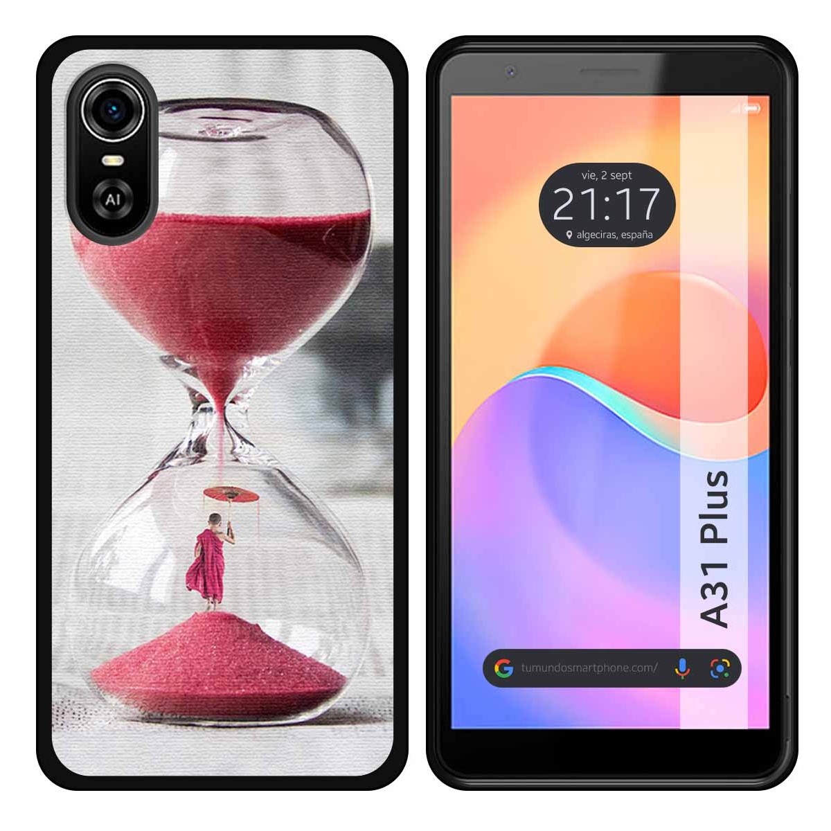 Funda Silicona para ZTE Blade A31 Plus diseño Reloj Dibujos