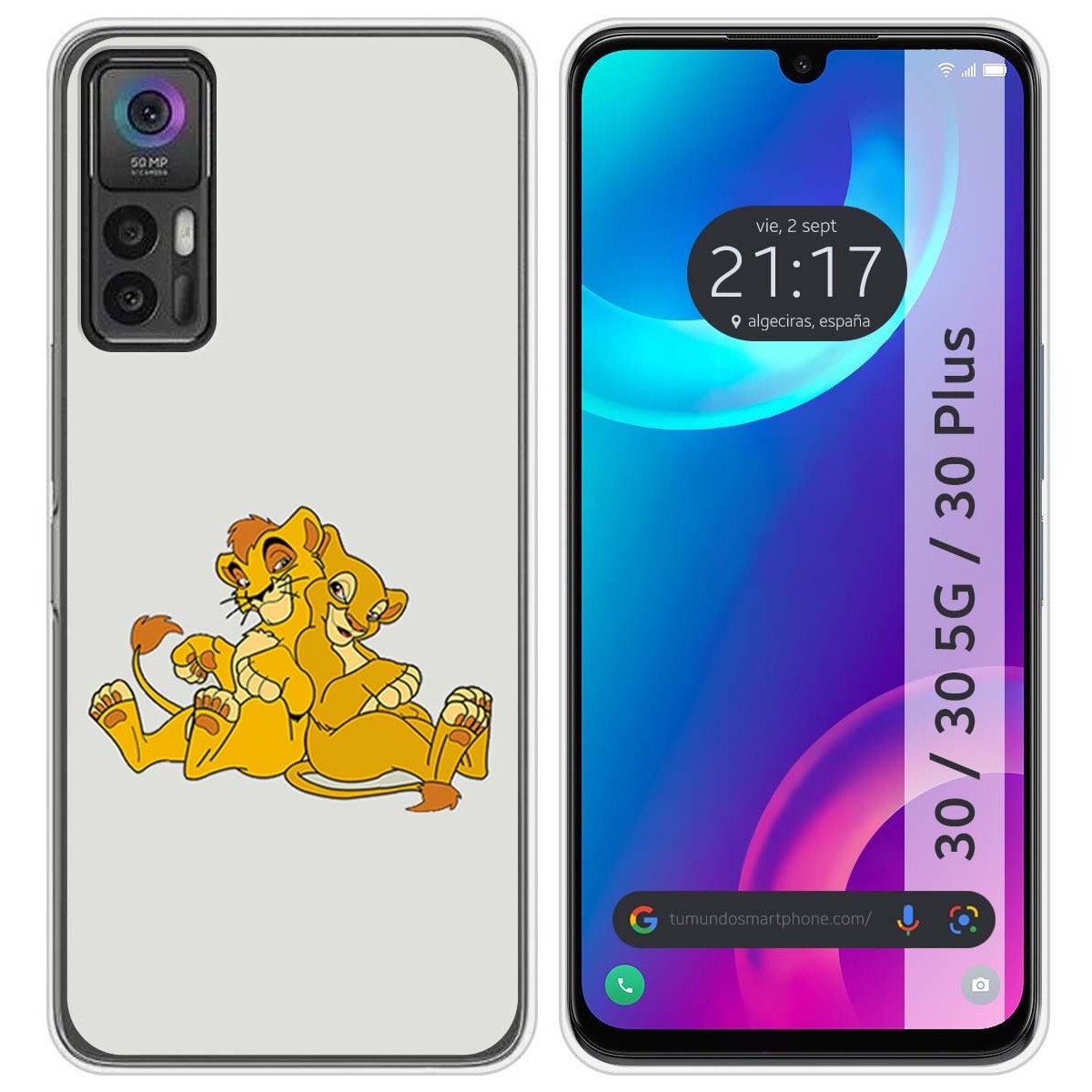 Carcasa para TCL 30 SE TUMUNDOSMARTPHONE Dibujos Metal Multicolor