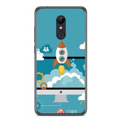 Funda Gel Tpu para Xiaomi Redmi 5 Diseño Cohete Dibujos