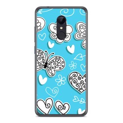 Funda Gel Tpu para Xiaomi Redmi 5 Diseño Mariposas Dibujos