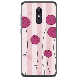 Funda Gel Tpu para Xiaomi Redmi 5 Plus Diseño Flores Vintage Dibujos