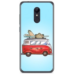 Funda Gel Tpu para Xiaomi Redmi 5 Plus Diseño Furgoneta Dibujos