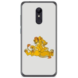 Funda Gel Tpu para Xiaomi Redmi 5 Plus Diseño Leones Dibujos