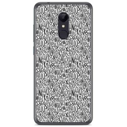 Funda Gel Tpu para Xiaomi Redmi 5 Plus Diseño Letras Dibujos