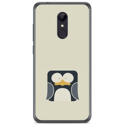 Funda Gel Tpu para Xiaomi Redmi 5 Plus Diseño Pingüino Dibujos