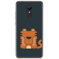 Funda Gel Tpu para Xiaomi Redmi 5 Plus Diseño Tigre Dibujos