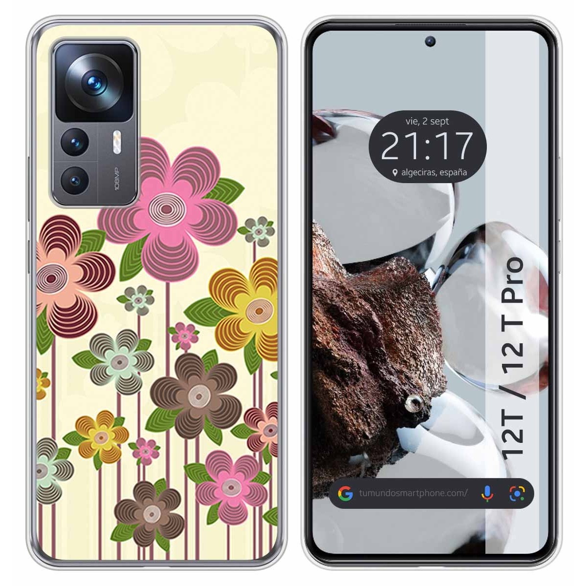 Funda Silicona para Xiaomi 12T / 12T Pro 5G diseño Primavera En Flor Dibujos