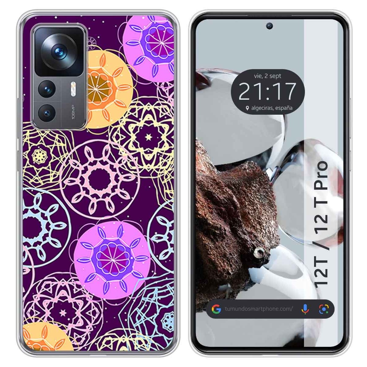 Funda Silicona para Xiaomi 12T / 12T Pro 5G diseño Radial Dibujos