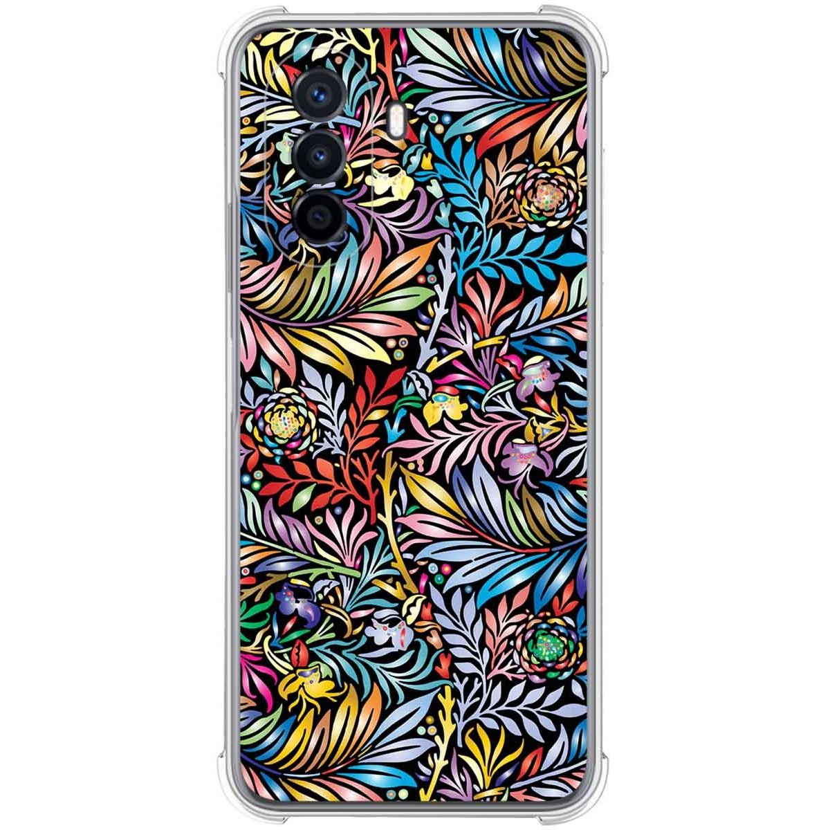 Funda Silicona Antigolpes para Huawei Nova Y70 diseño Flores 04 Dibujos