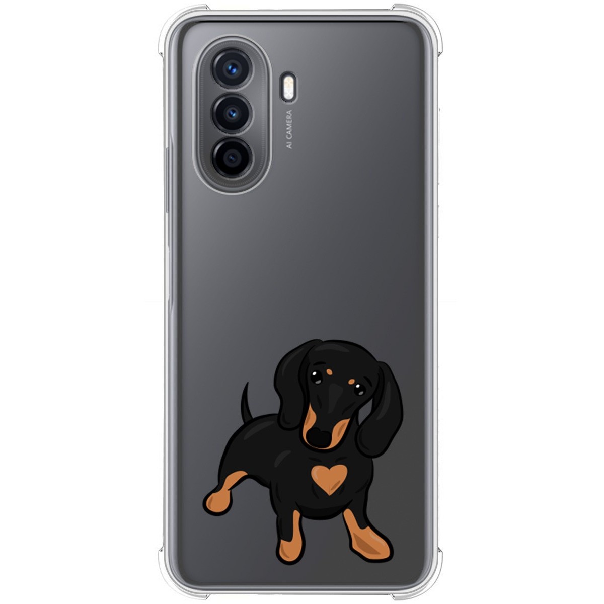 Funda Silicona Antigolpes para Huawei Nova Y70 diseño Perros 04 Dibujos