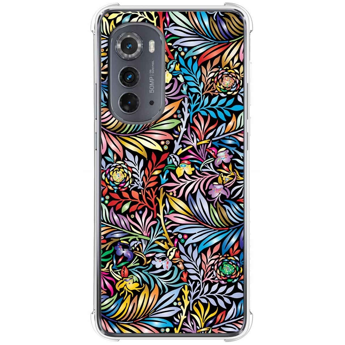 Funda Silicona Antigolpes para Motorola Moto Edge 30 5G diseño Flores 04 Dibujos