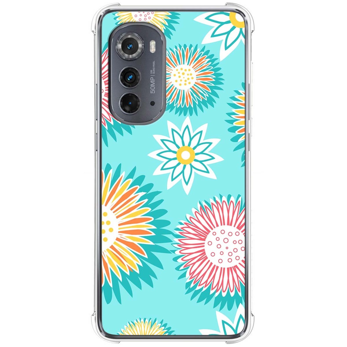 Funda Silicona Antigolpes para Motorola Moto Edge 30 5G diseño Flores 05 Dibujos