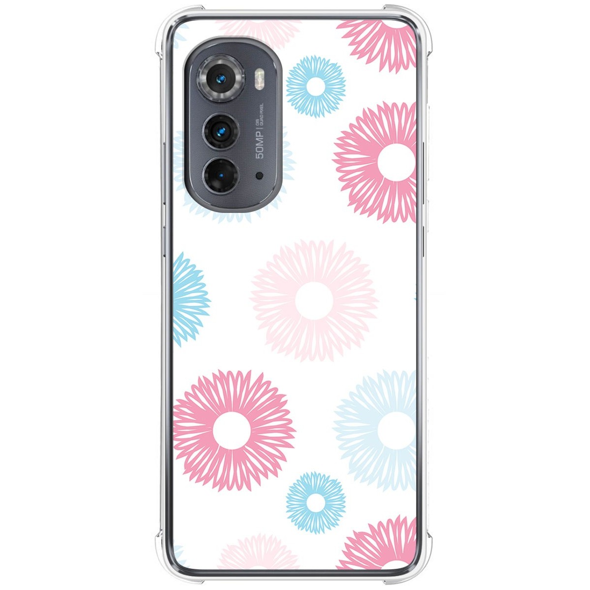 Funda Silicona Antigolpes para Motorola Moto Edge 30 5G diseño Flores 06 Dibujos