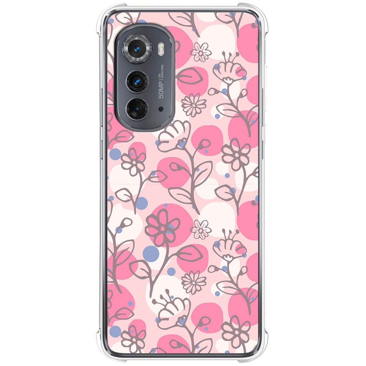 Funda Silicona Antigolpes para Motorola Moto Edge 30 5G diseño Flores 07 Dibujos