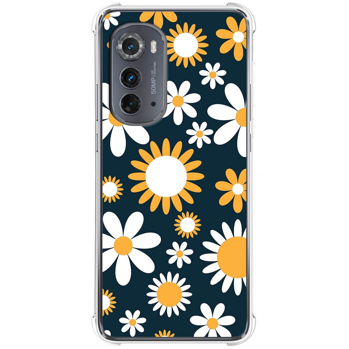 Funda Silicona Antigolpes para Motorola Moto Edge 30 5G diseño Flores 08 Dibujos