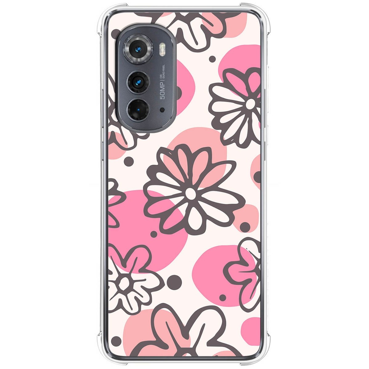 Funda Silicona Antigolpes para Motorola Moto Edge 30 5G diseño Flores 09 Dibujos