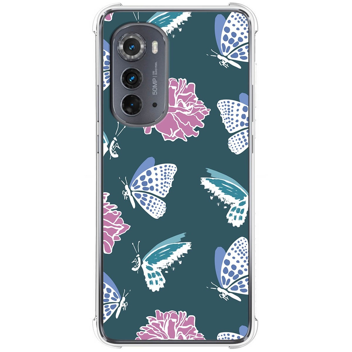 Funda Silicona Antigolpes para Motorola Moto Edge 30 5G diseño Flores 10 Dibujos