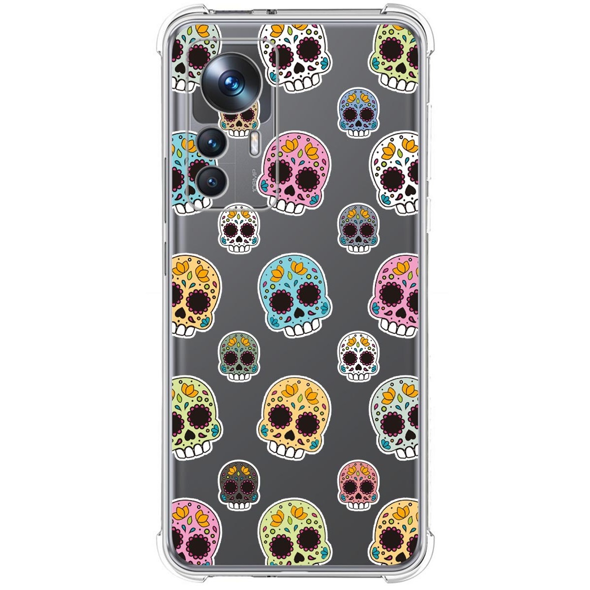 Funda Silicona Antigolpes para Xiaomi 12T / 12T Pro 5G diseño Catrina Dibujos