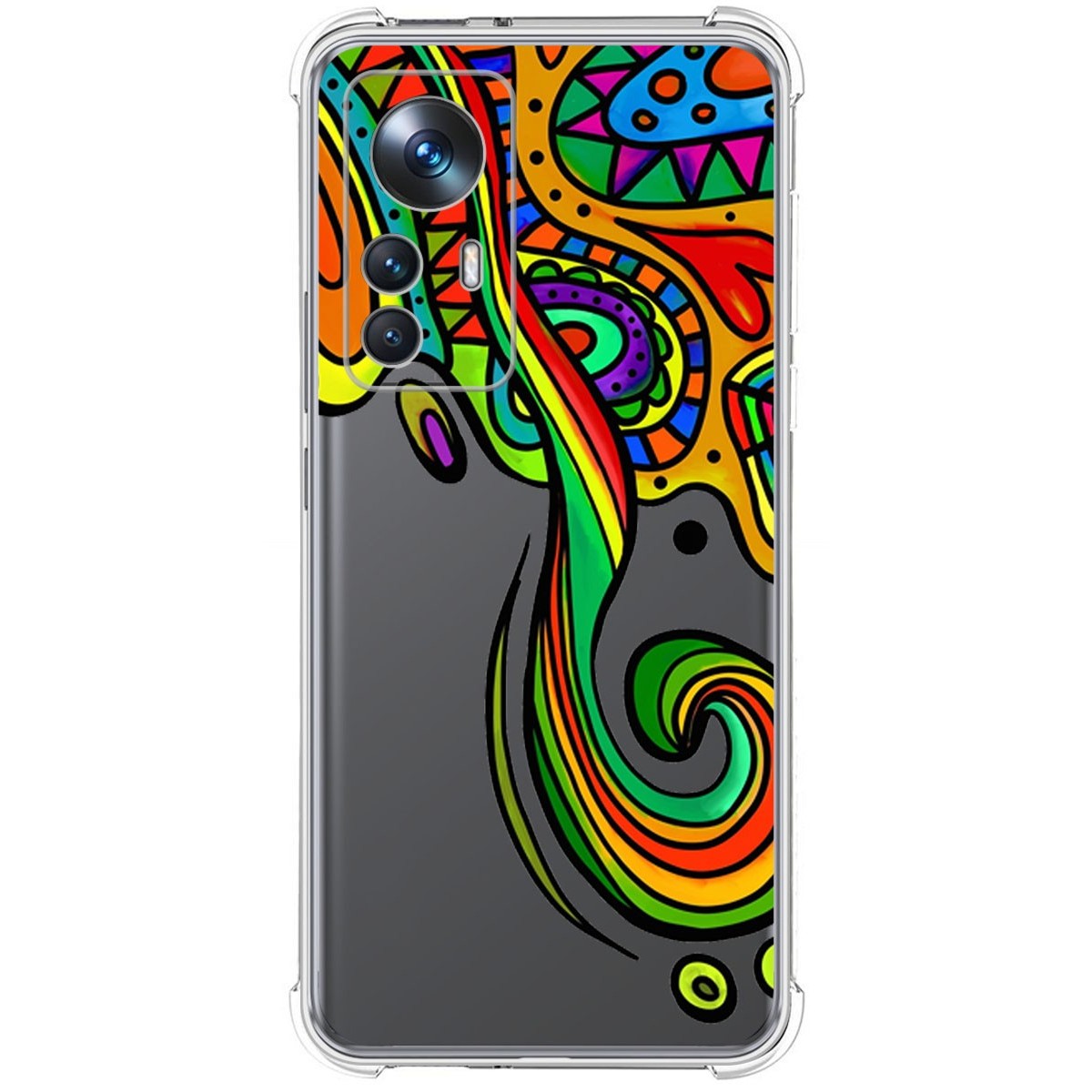 Funda Silicona Antigolpes para Xiaomi 12T / 12T Pro 5G diseño Colores Dibujos