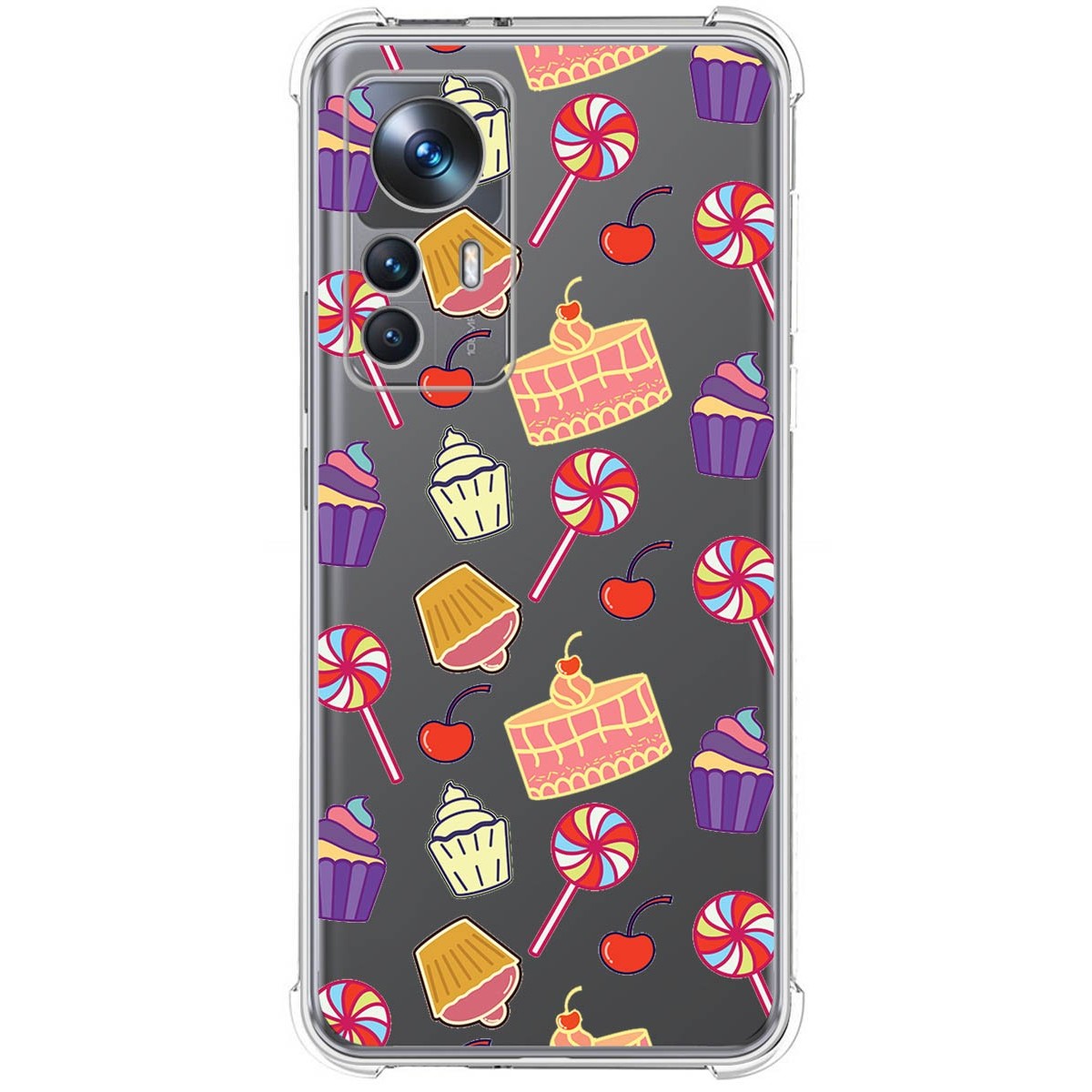 Funda Silicona Antigolpes para Xiaomi 12T / 12T Pro 5G diseño Dulces 01 Dibujos