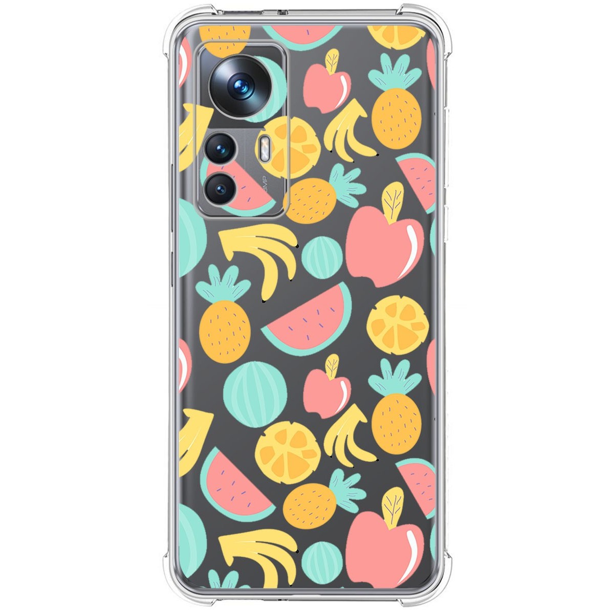 Funda Silicona Antigolpes para Xiaomi 12T / 12T Pro 5G diseño Frutas 02 Dibujos