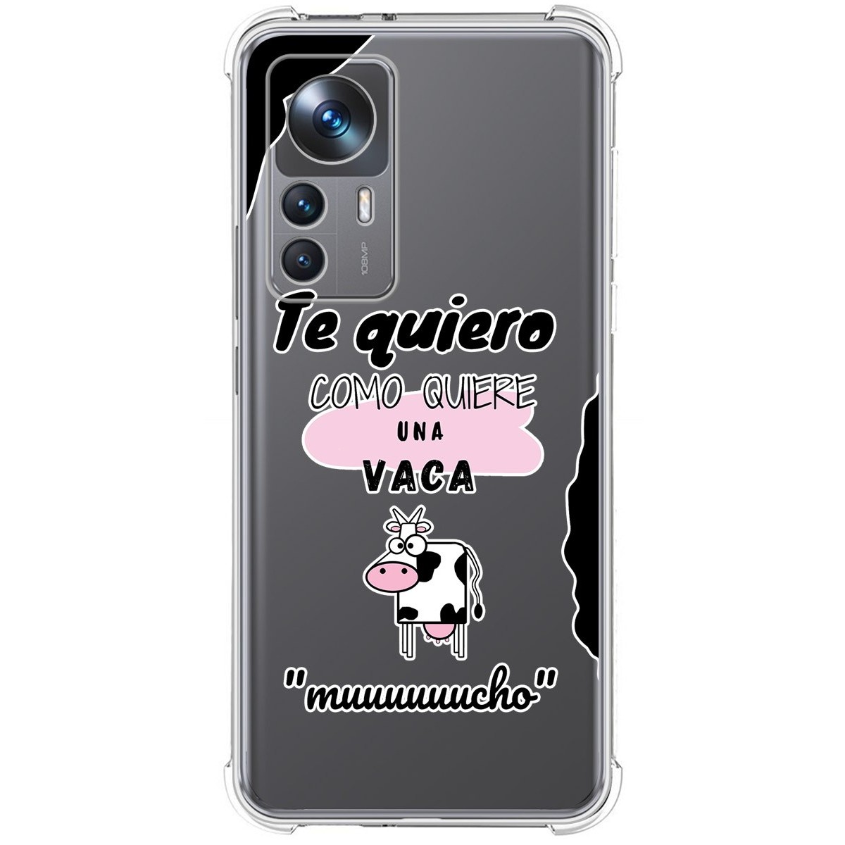 Funda Silicona Antigolpes para Xiaomi 12T / 12T Pro 5G diseño Vaca Dibujos