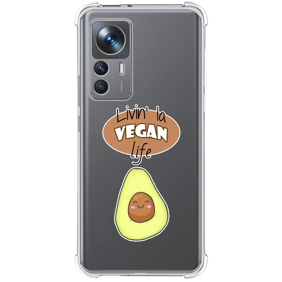 Funda Silicona Antigolpes para Xiaomi 12T / 12T Pro 5G diseño Vegan Life Dibujos