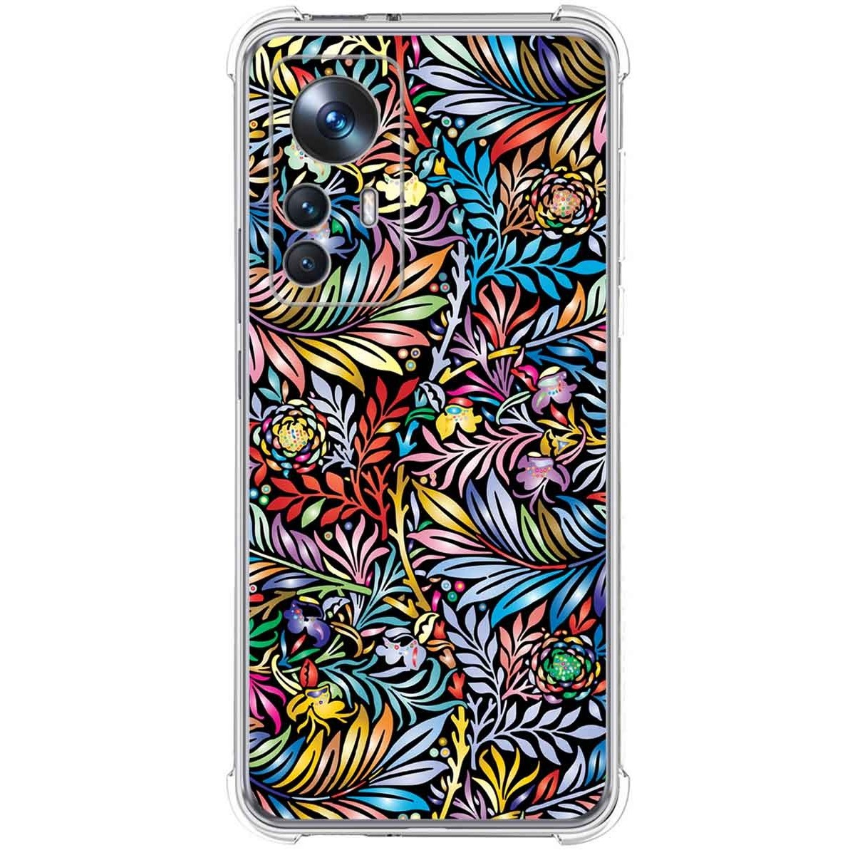 Funda Silicona Antigolpes para Xiaomi 12T / 12T Pro 5G diseño Flores 04 Dibujos