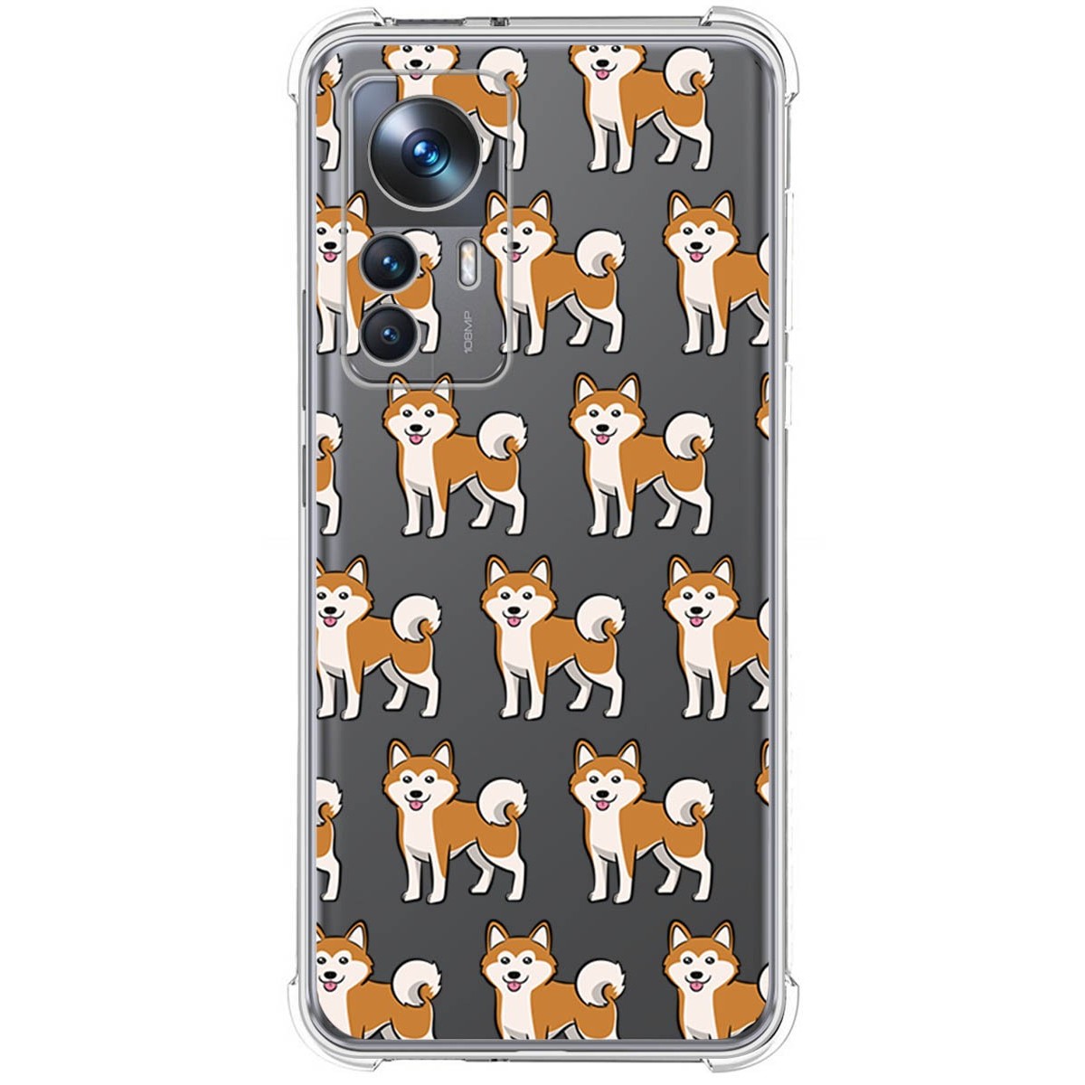 Funda Silicona Antigolpes para Xiaomi 12T / 12T Pro 5G diseño Perros 08 Dibujos