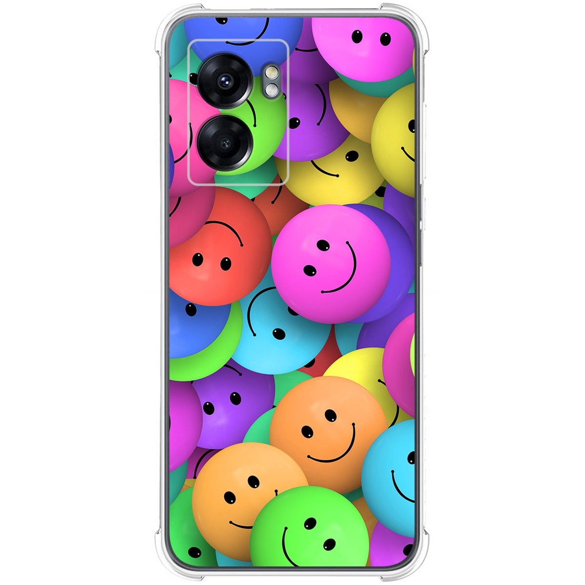 Funda Silicona Antigolpes para Realme Narzo 50 5G diseño Smile Dibujos