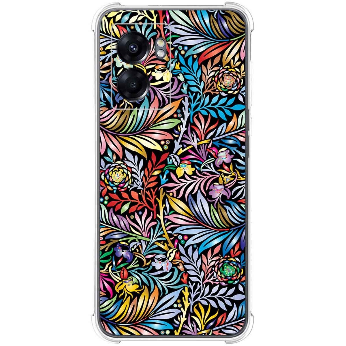 Funda Silicona Antigolpes para Realme Narzo 50 5G diseño Flores 04 Dibujos