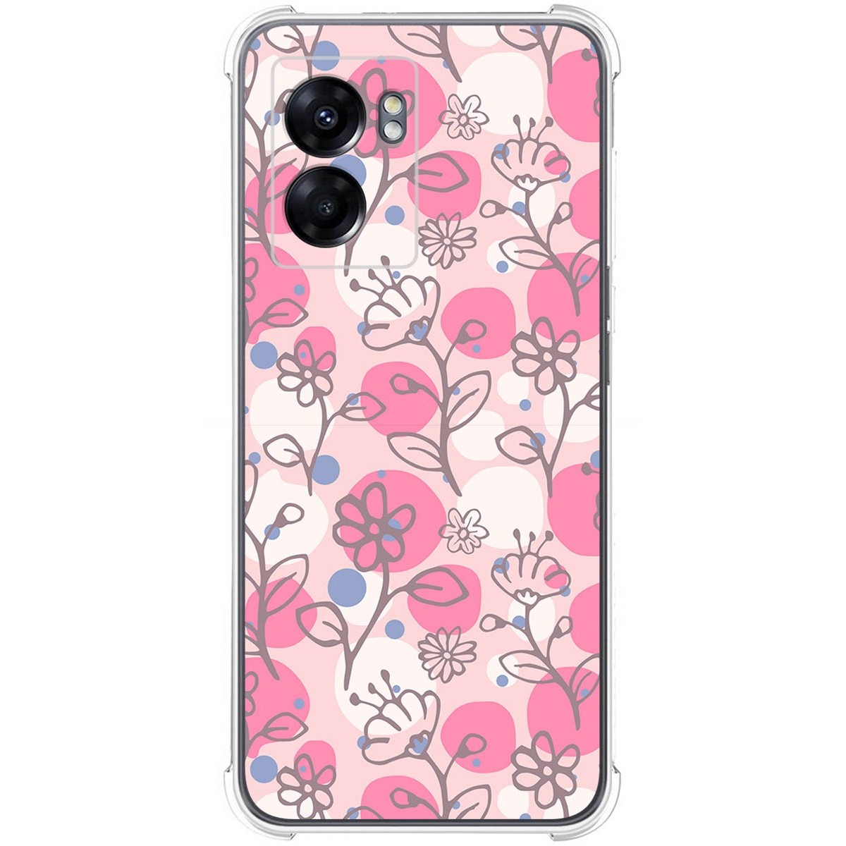 Funda Silicona Antigolpes para Realme Narzo 50 5G diseño Flores 07 Dibujos