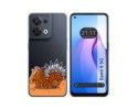 Funda Silicona Transparente para Oppo Reno 8 5G diseño Bufalo Dibujos