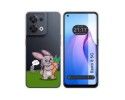 Funda Silicona Transparente para Oppo Reno 8 5G diseño Conejo Dibujos