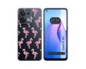 Funda Silicona Transparente para Oppo Reno 8 5G diseño Flamenco Dibujos