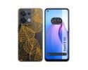 Funda Silicona Transparente para Oppo Reno 8 5G diseño Hojas Dibujos